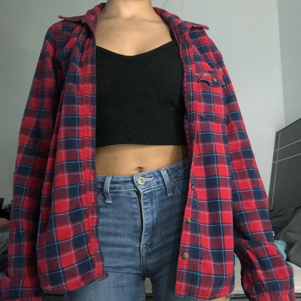 Aeropostale plaid cardigan